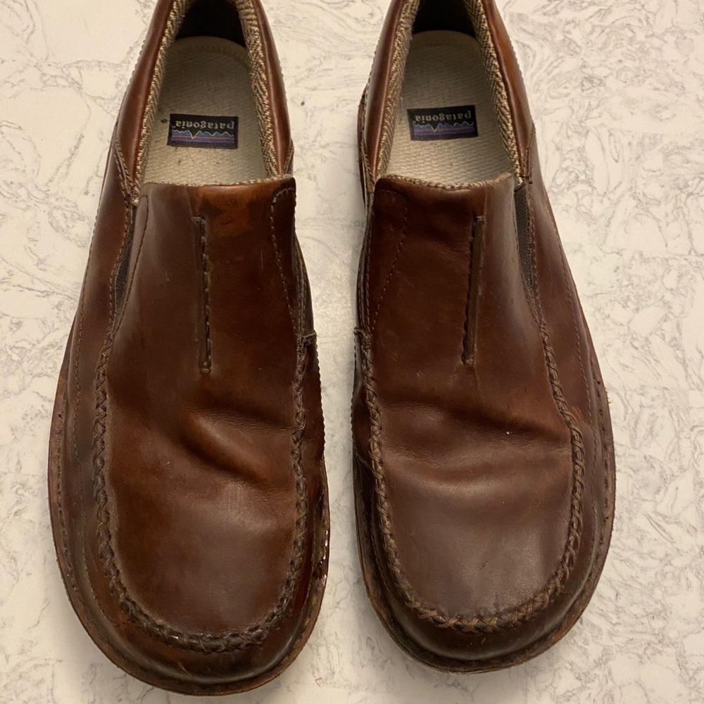 Patagonia slip on Brown Leather